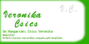 veronika csics business card